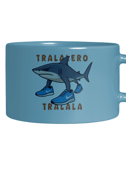 Tralalero Tralala – Italian Brainrot macaron bögre Blue Macaron
