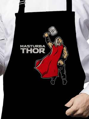 Masturbathor kötény Black