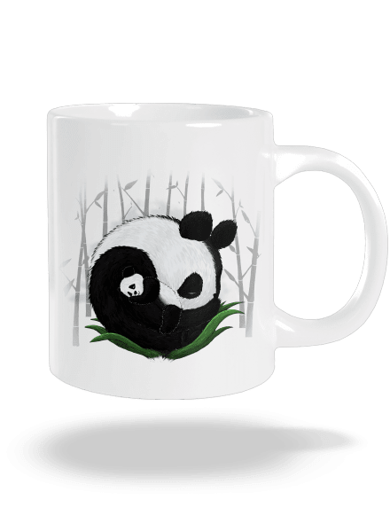 Két alvó panda nagy bögre White