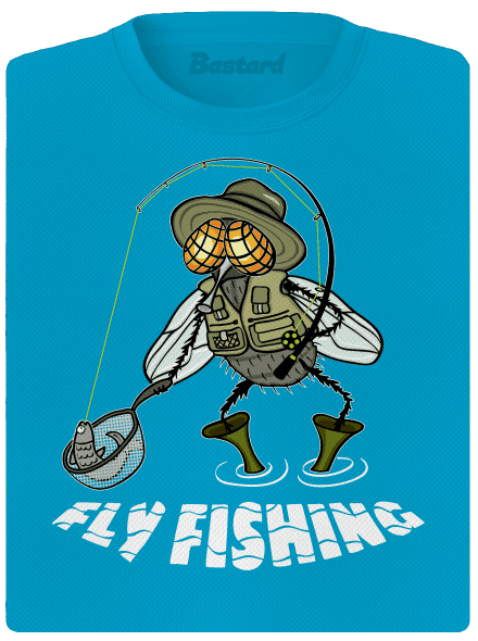 Fly fishing női sportpóló Blue Atol