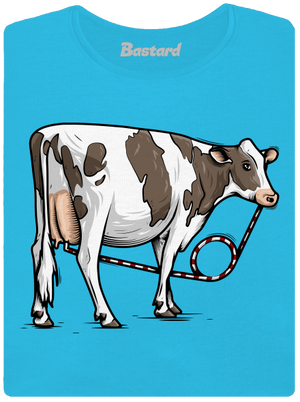Cow drink női póló Blue Atol