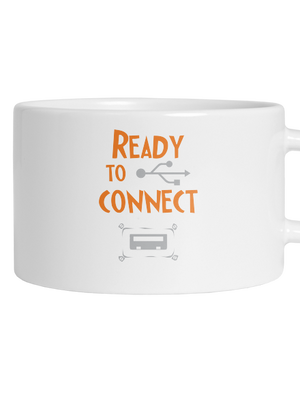 USB csatlakozás macaron bögre White