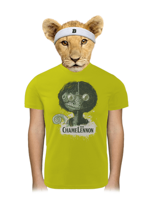  ChameLennon gyerek sport póló Neon Yellow