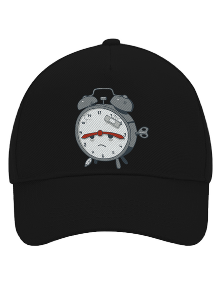 Ébresztőóra baseballsapka Black