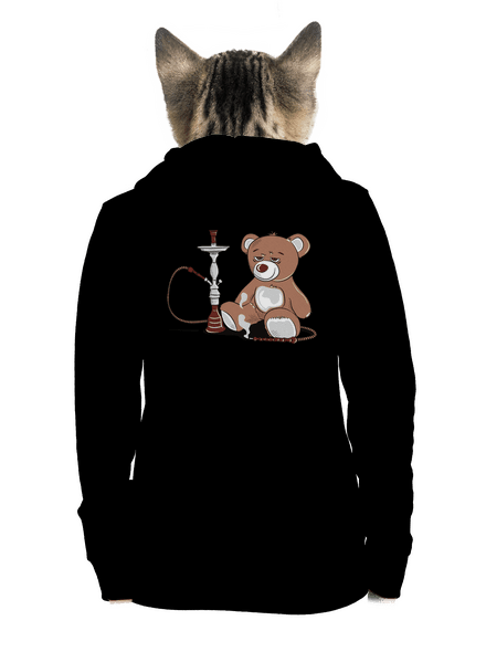 Vízipipa cipzáras női pulóver Black