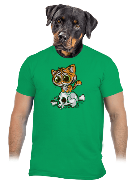 Tigriskölyök férfi póló Kelly Green