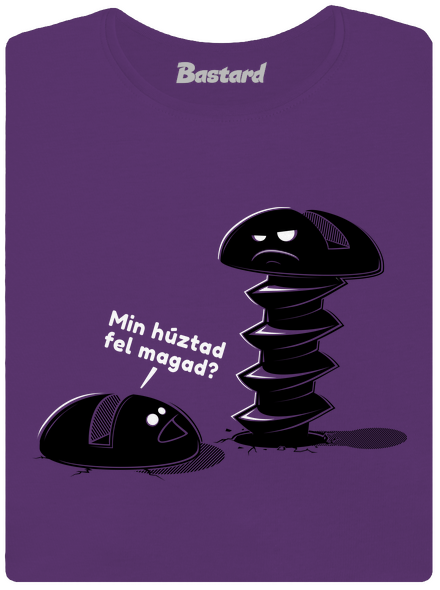Felhúzva prémium női póló Purple