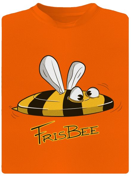 Frisbee gyerek sport póló Neon Orange