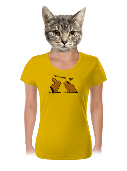 Fáj a seggem! női póló Yellow