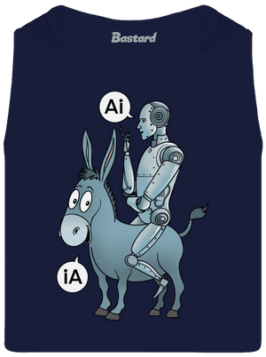 Szamár és AI férfi trikó French Navy