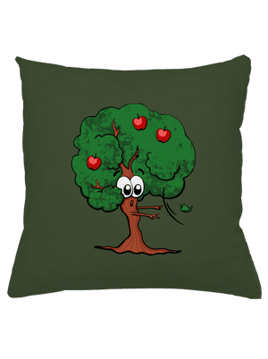 Alma és almafa párna Olive Green