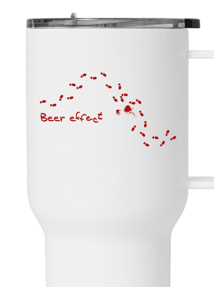 Beer effect termosz bögre White