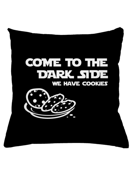 Come to the dark side párna Black