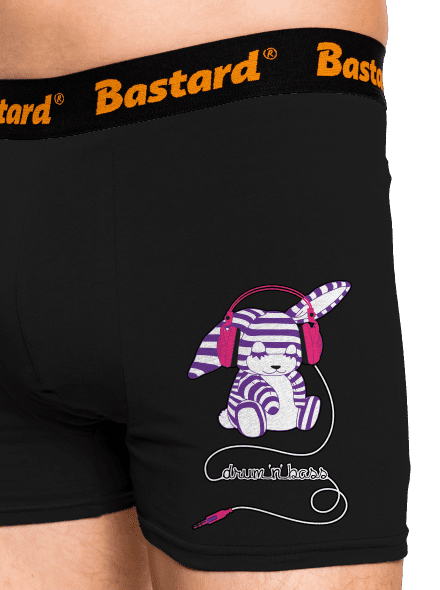 Drum and bass boxeralsó Black
