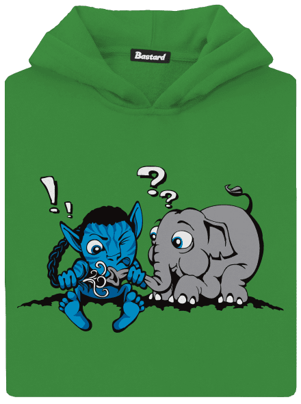 Error 501 gyerek kenguruzsebes pulóver Kelly Green AWD