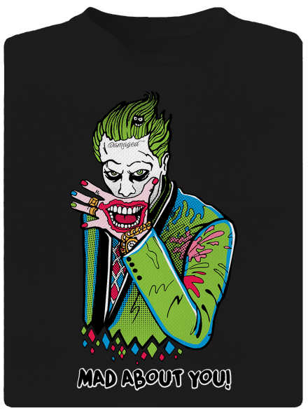 Joker és Harley férfi sportpóló Black