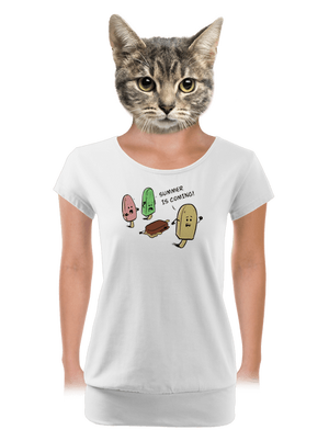 női póló elasztikus alsó szegéllyel