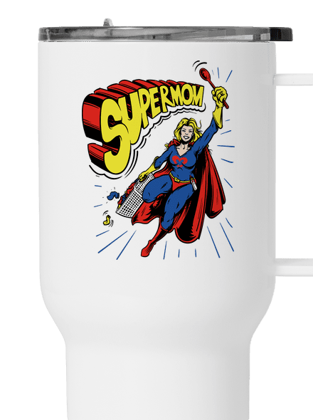 Supermom termosz bögre White