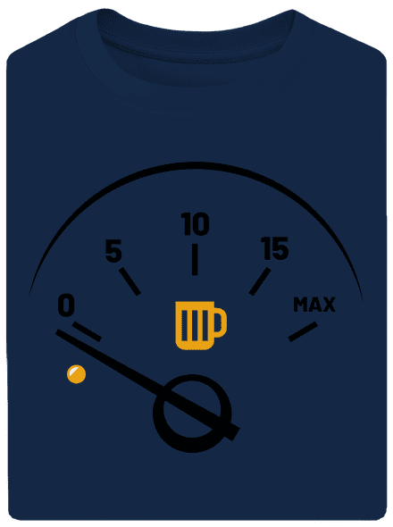 Üres tank unisex túlméretezett póló Midnight Blue
