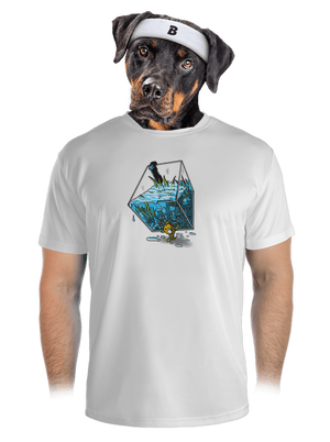  férfi sportpóló White