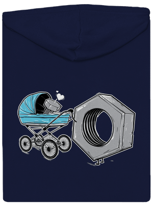 Anya csak egy van cipzáras férfi pulóver Navy