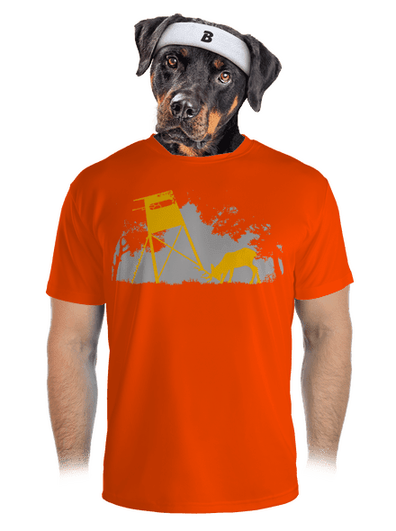 Erdei harmónia férfi sportpóló Neon Orange