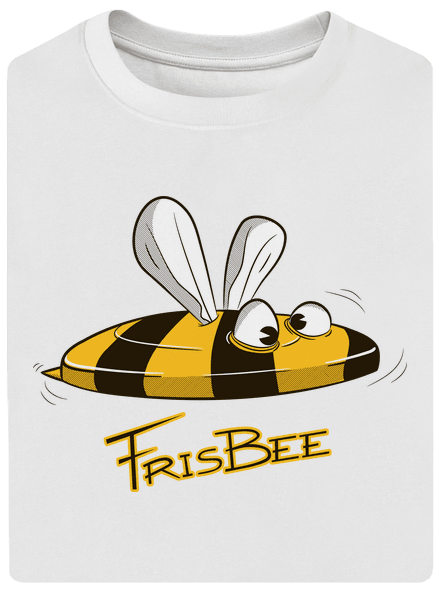 Frisbee unisex túlméretezett póló White