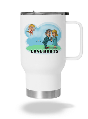 Love hurts termosz bögre White