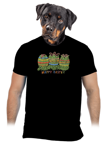 Happy easter férfi póló Black