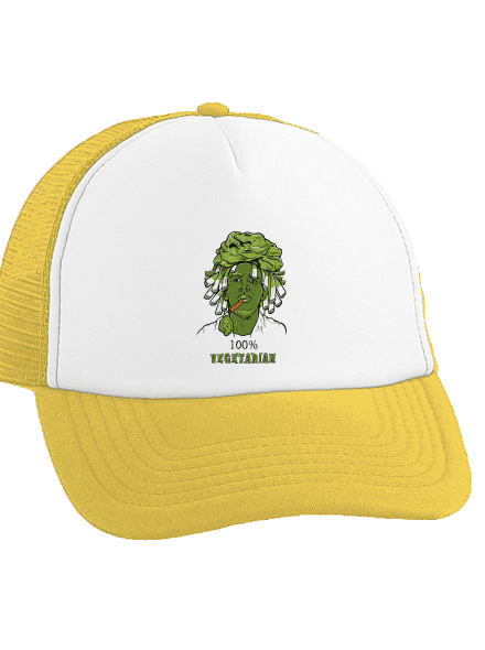 100% vegetáriánus teherautós sapka Sunflower cap
