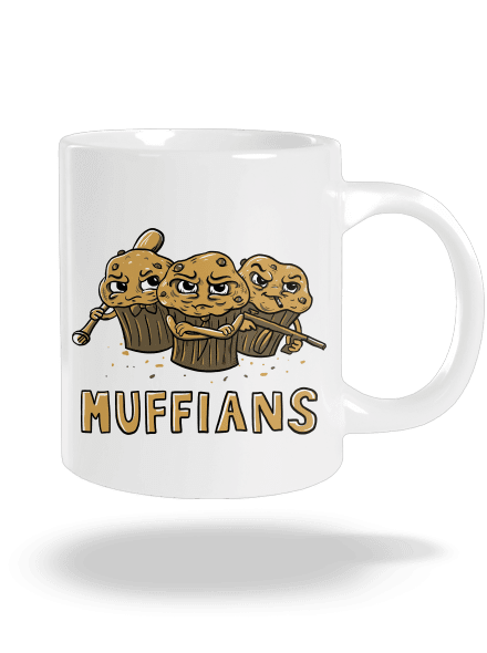 Muffians nagy bögre White