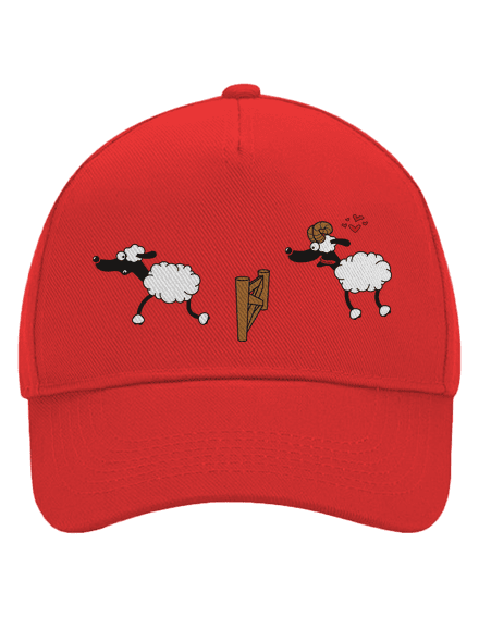Sheeps in love baseballsapka Classic Red