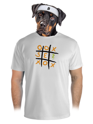 Piškvorky férfi sportpóló White