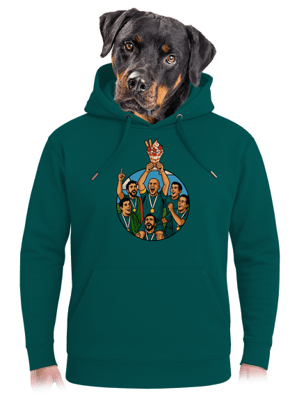 Kehely unisex prémium pulóver Emerald Green