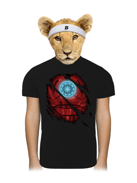 Ironman gyerek sport póló Black