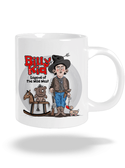 Billy The Kid nagy bögre White