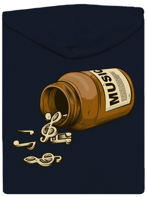 Music Pills cipzáras női pulóver Navy Mal