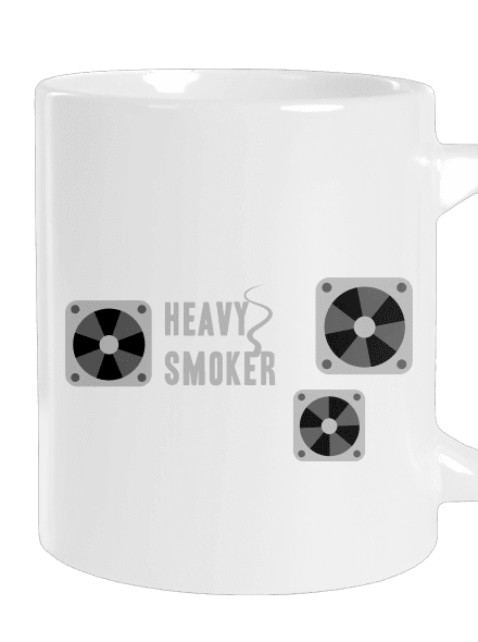 Heavy smoker nagy bögre White