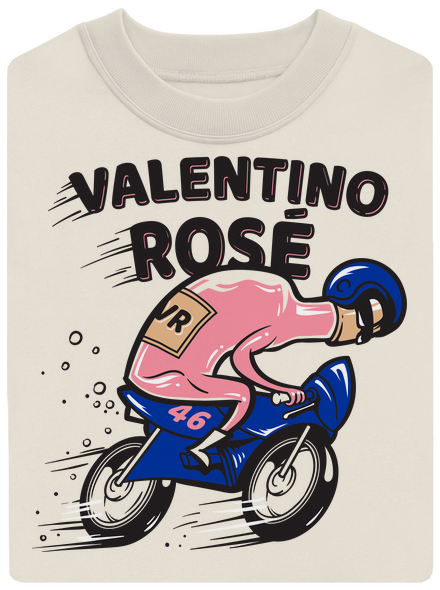 Valentino Rosé unisex crewneck Off White