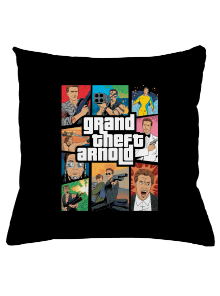 Grand Theft Arnold párna Black