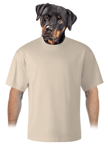 Nyomtatás nélkül unisex túlméretezett póló Almond