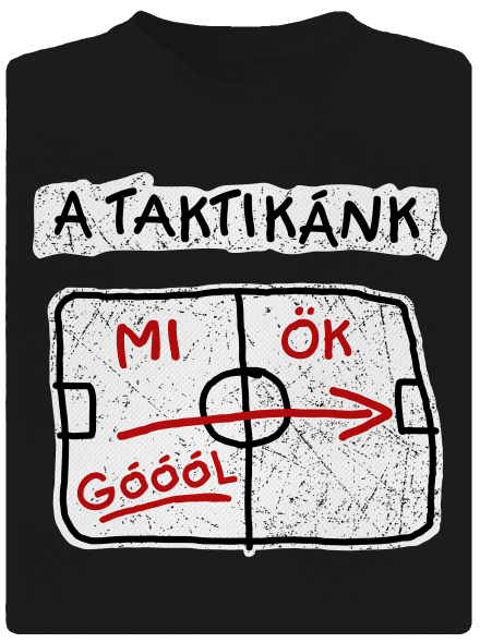 A taktikánk gyerek sport póló Black
