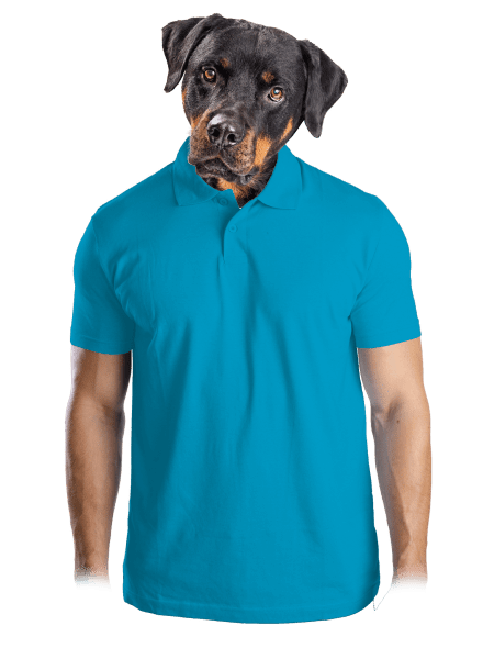 Nyomtatás nélkül férfi pólóingek Blue Atol