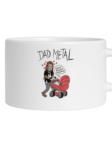 Dad metal macaron bögre White