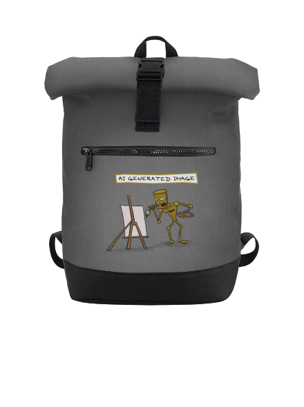 AI generated image hátizsák Grey Marl