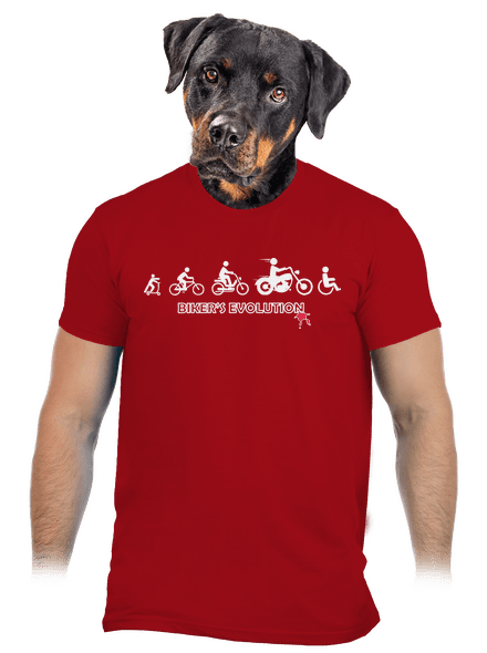 Bikers evolution férfi póló Red