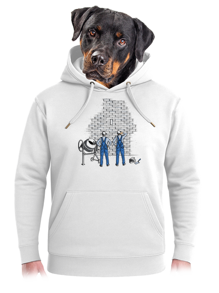 Kőművesek unisex prémium pulóver Snowwhite