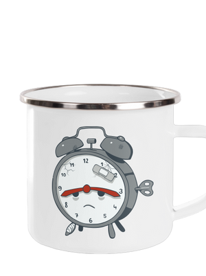 Ébresztőóra pléhbögre White