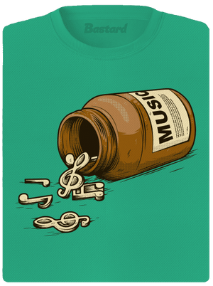 Music Pills női sportpóló Mint Mal