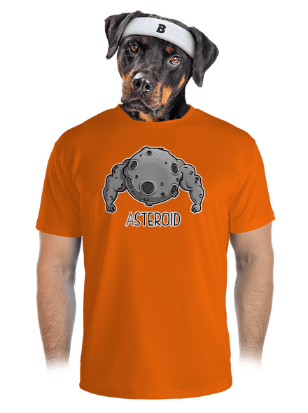 Asteroid férfi sportpóló Neon Orange